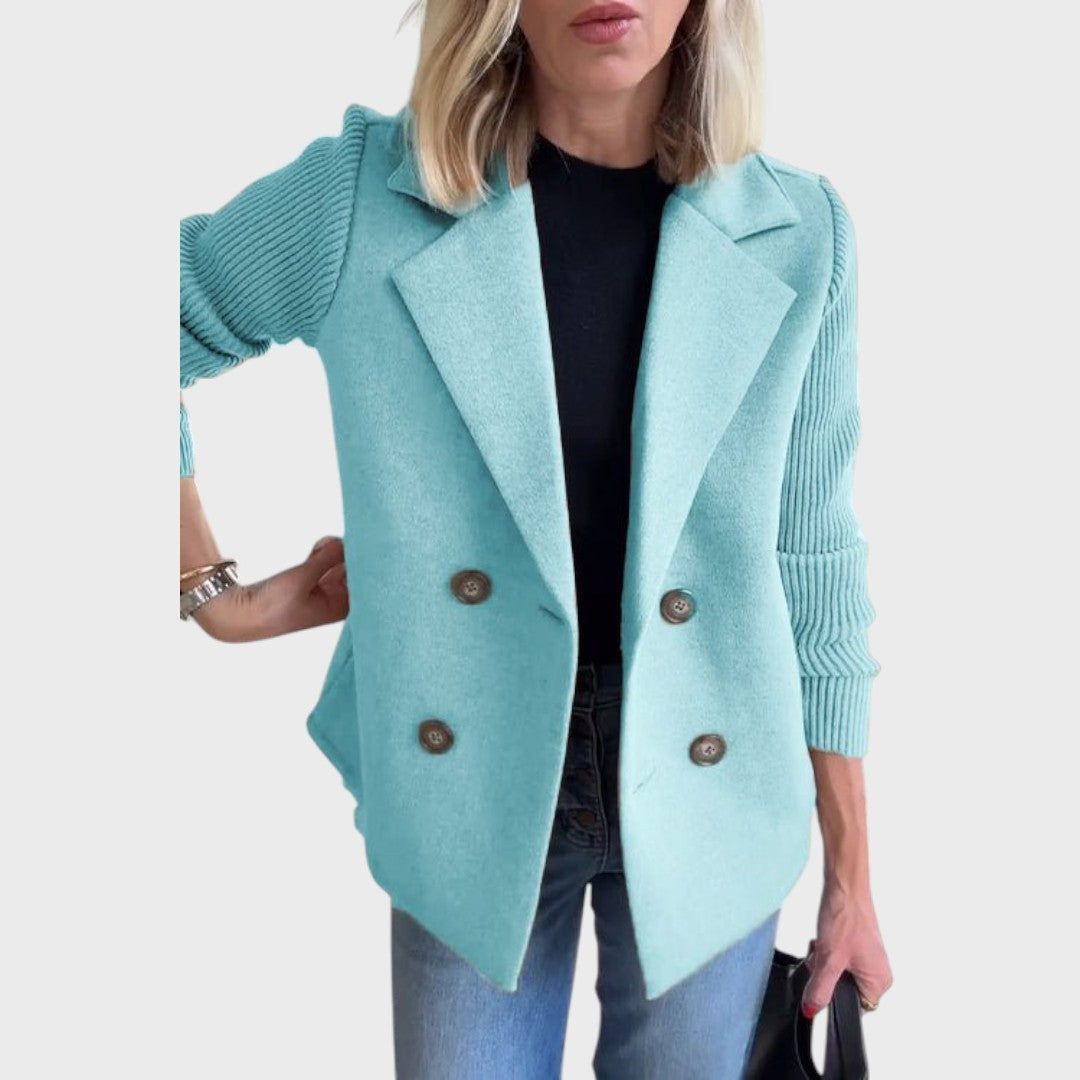 Emma | Elegant blazer med strikærmer