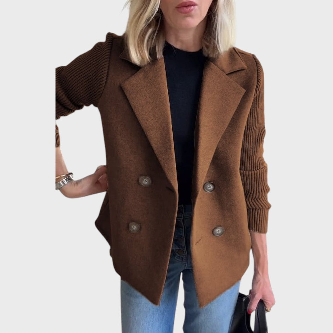 Emma | Elegant blazer med strikærmer