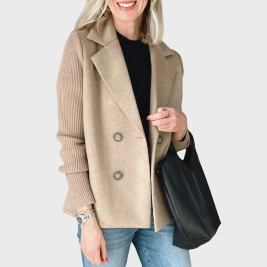 Emma | Elegant blazer med strikærmer