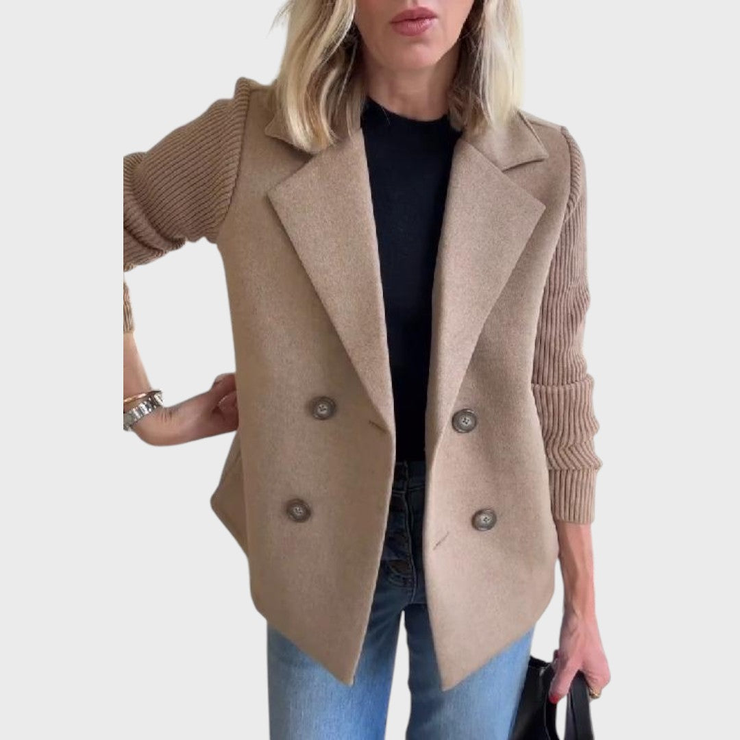 Emma | Elegant blazer med strikærmer