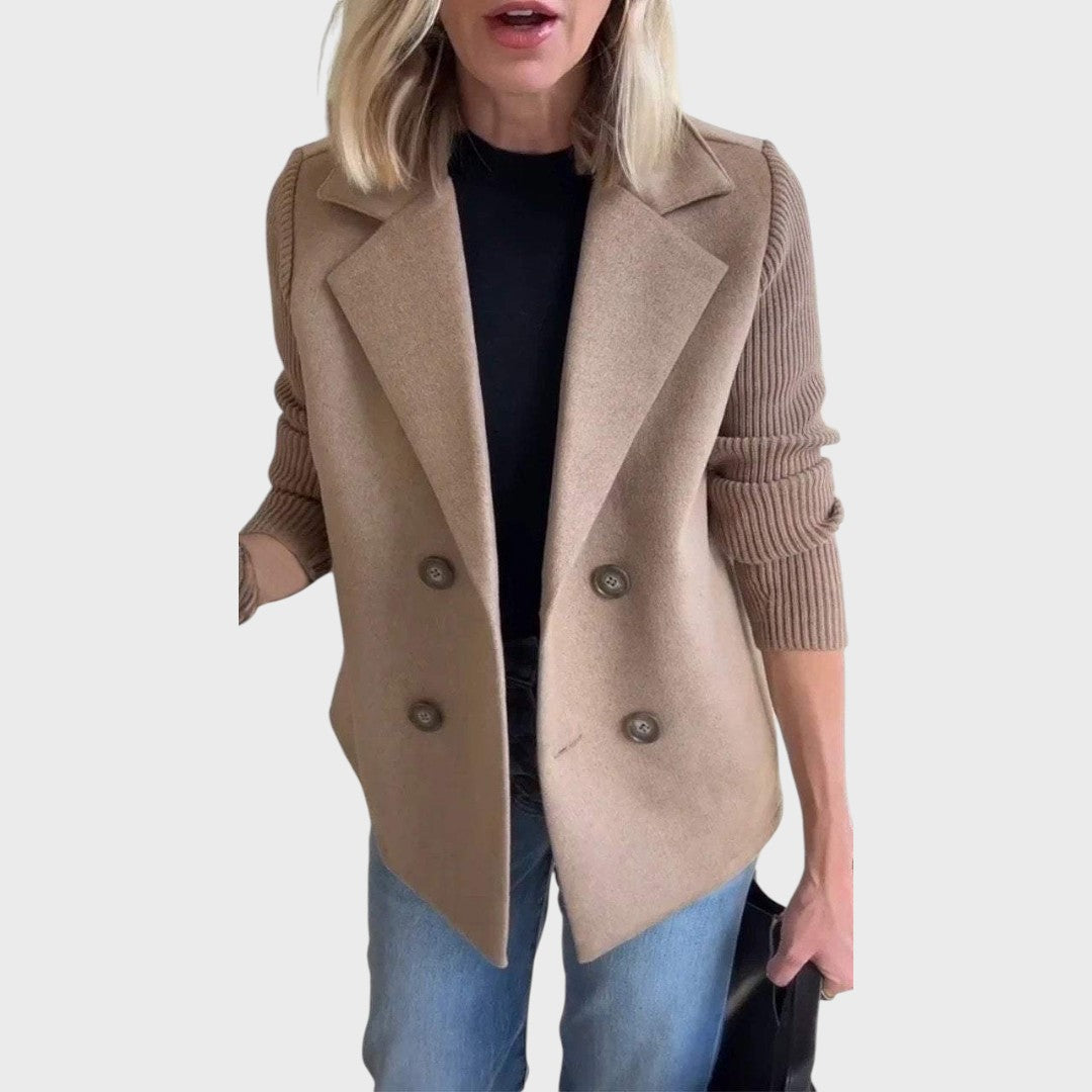 Emma | Elegant blazer med strikærmer