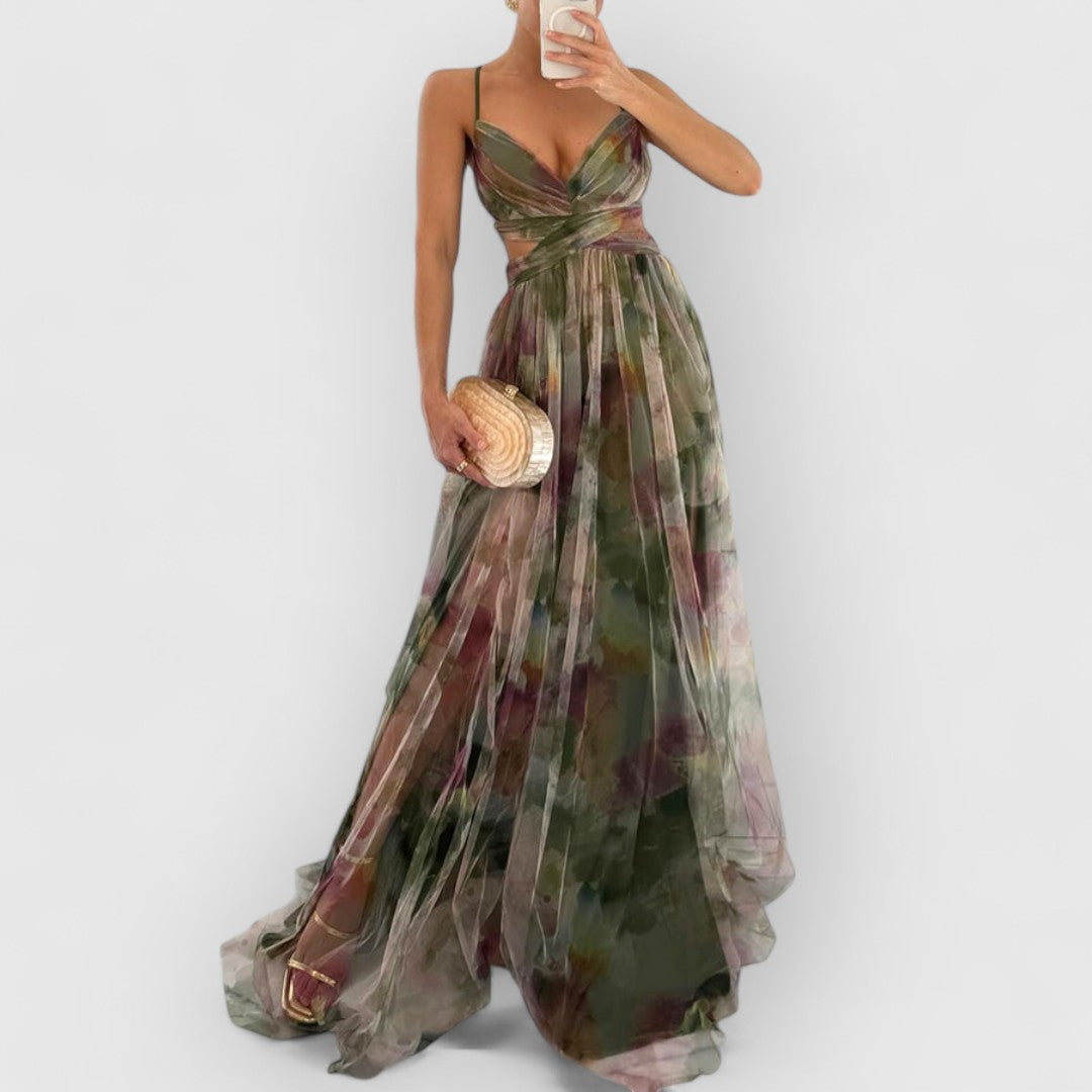 verity | Maxi kjole med blomsterprint