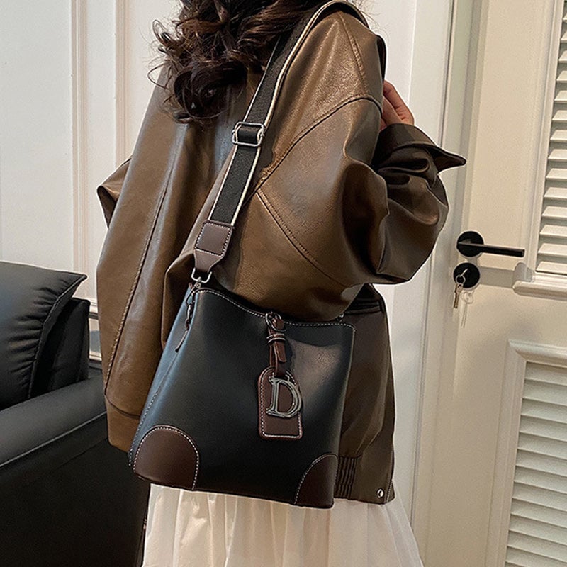 Elegant Læder Crossbody Taske