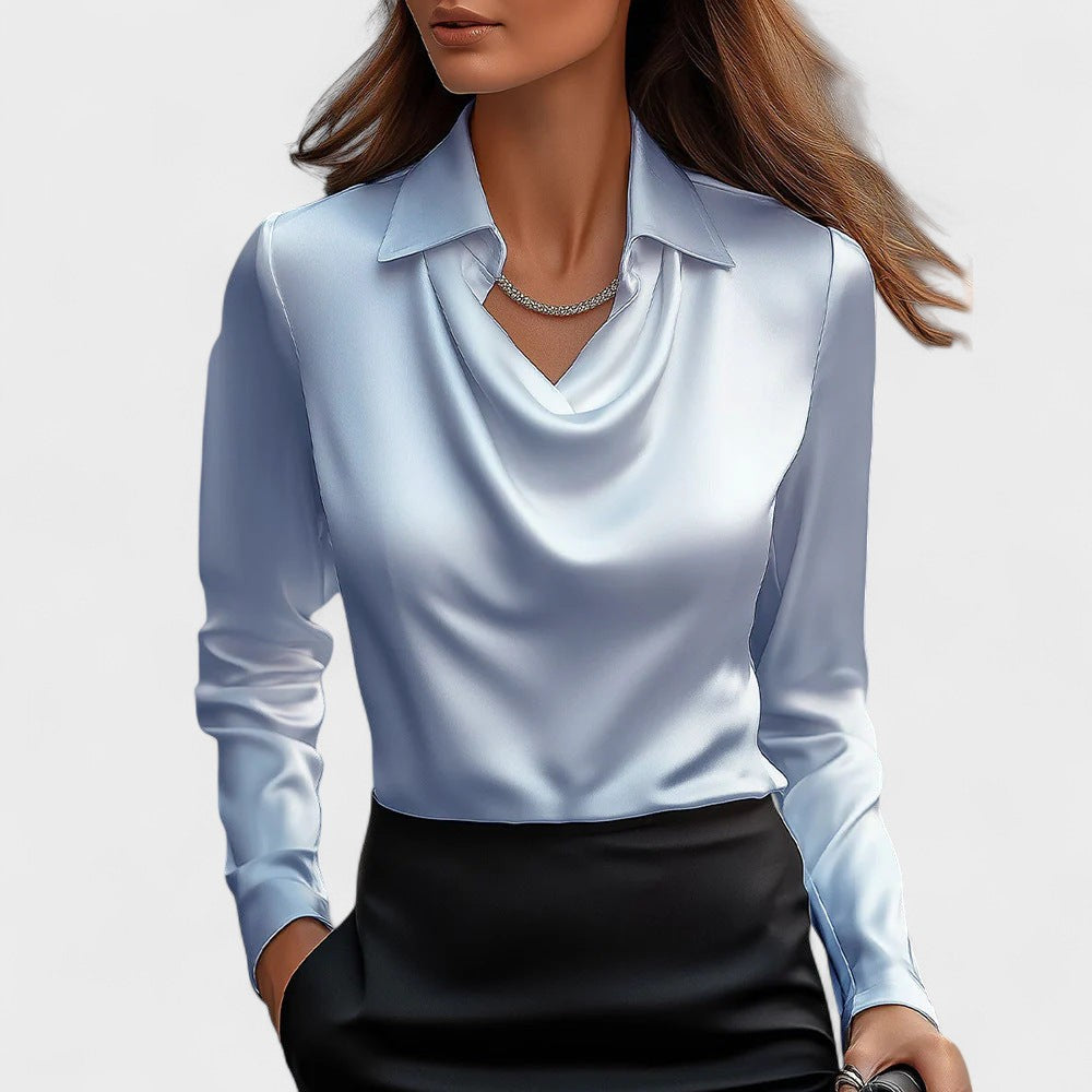 Ilona | Elegant satinbluse