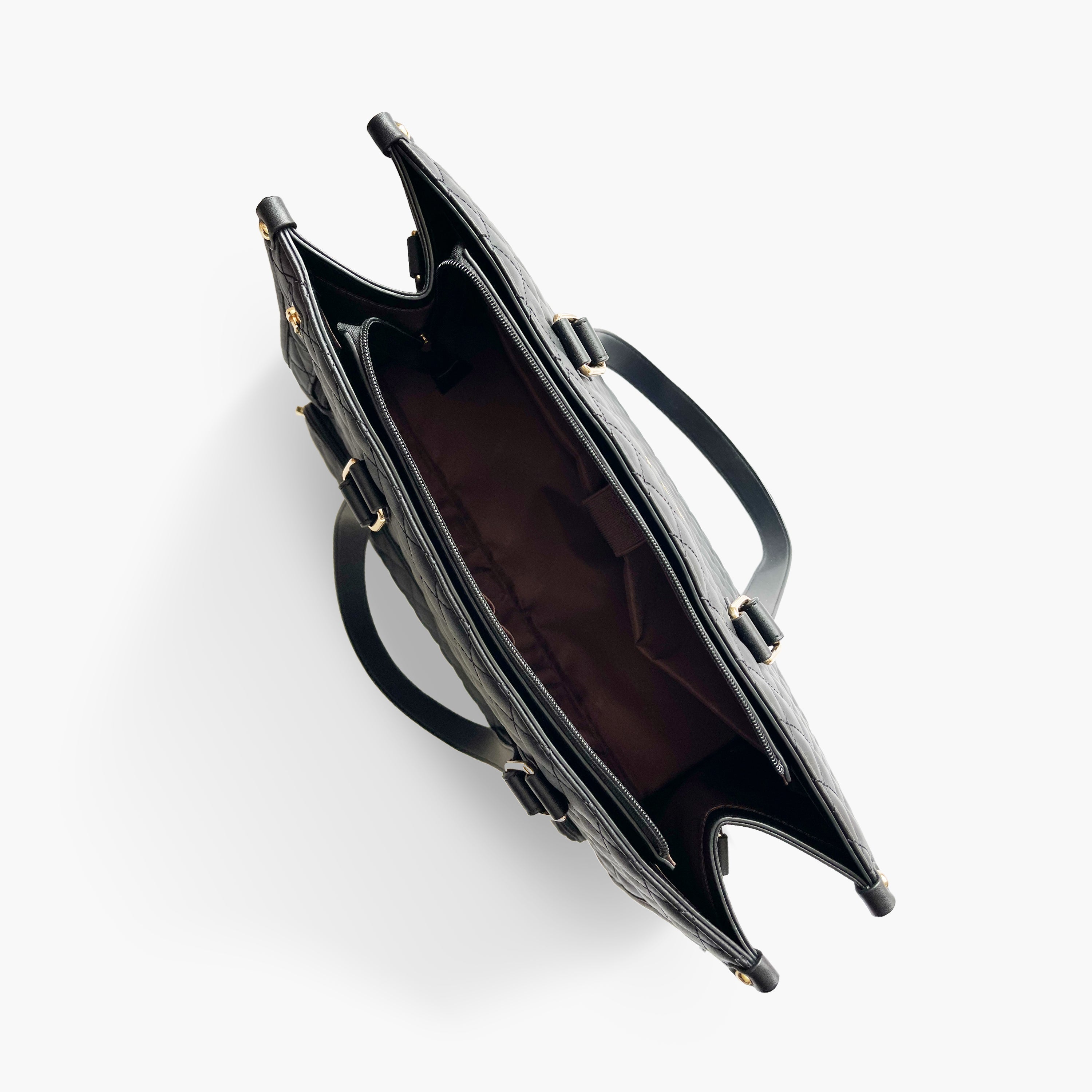 3-i-1 Læder Håndtaske + Matchende Clutch (GAVE)