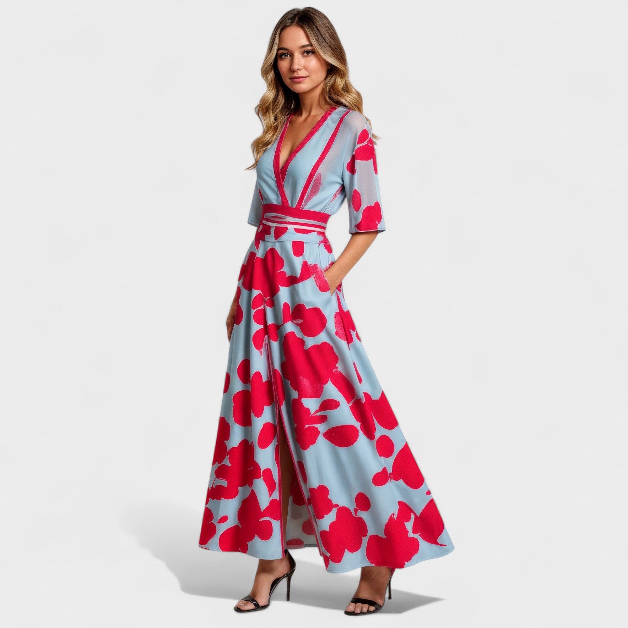 Lucie – Lange Kjoler med Blomsterprint