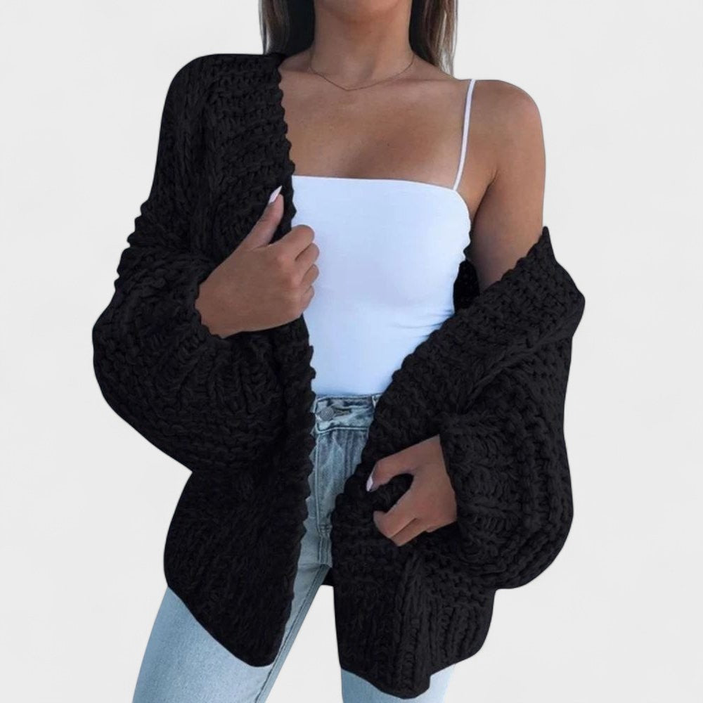 Dorit | Chunky strikket afslappet cardigan
