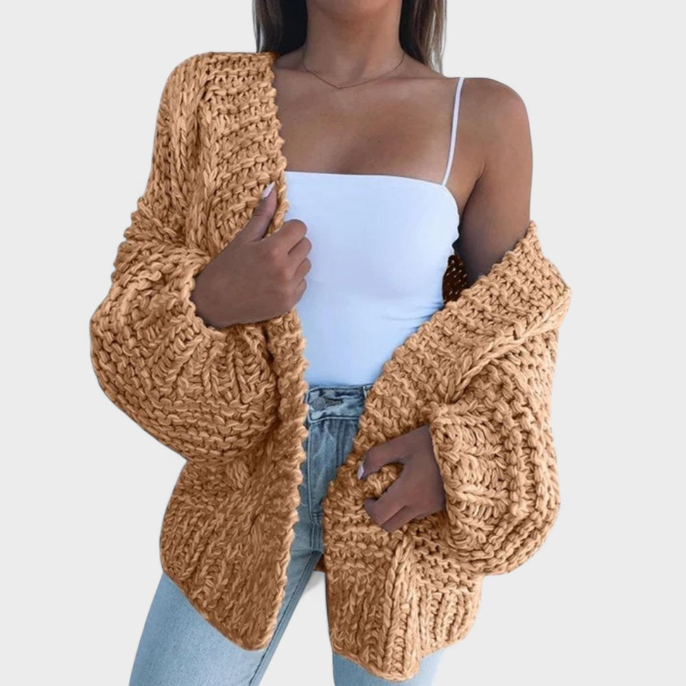 Dorit | Chunky strikket afslappet cardigan
