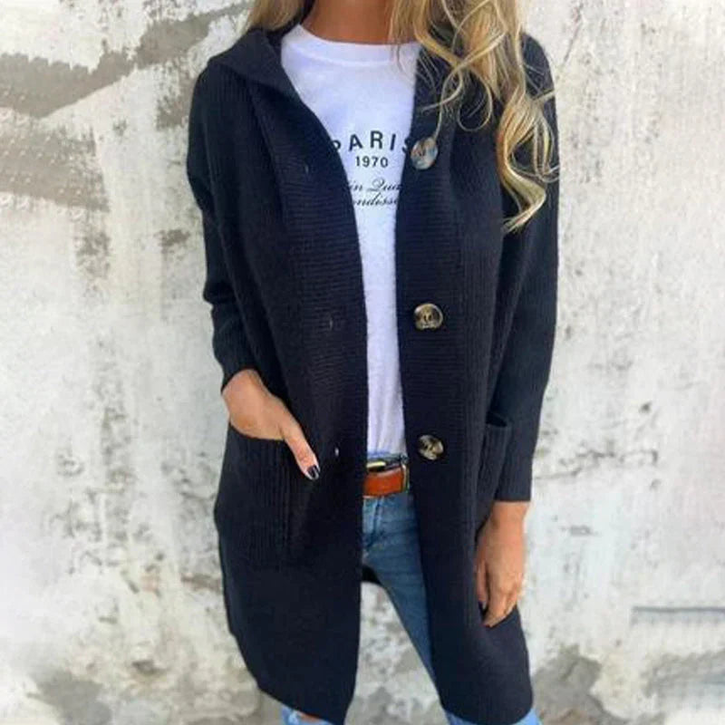 Alina | Lang cardigan i blødt strik