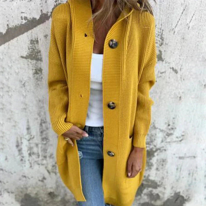 Alina | Lang cardigan i blødt strik