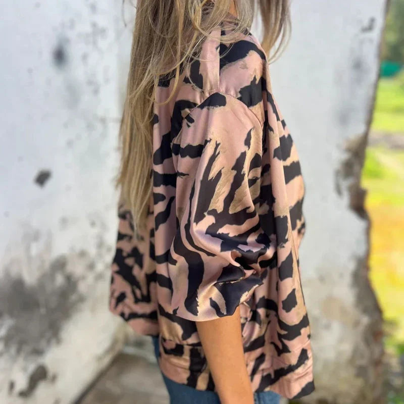 Maria™ | Bomberjakke med zebraprint