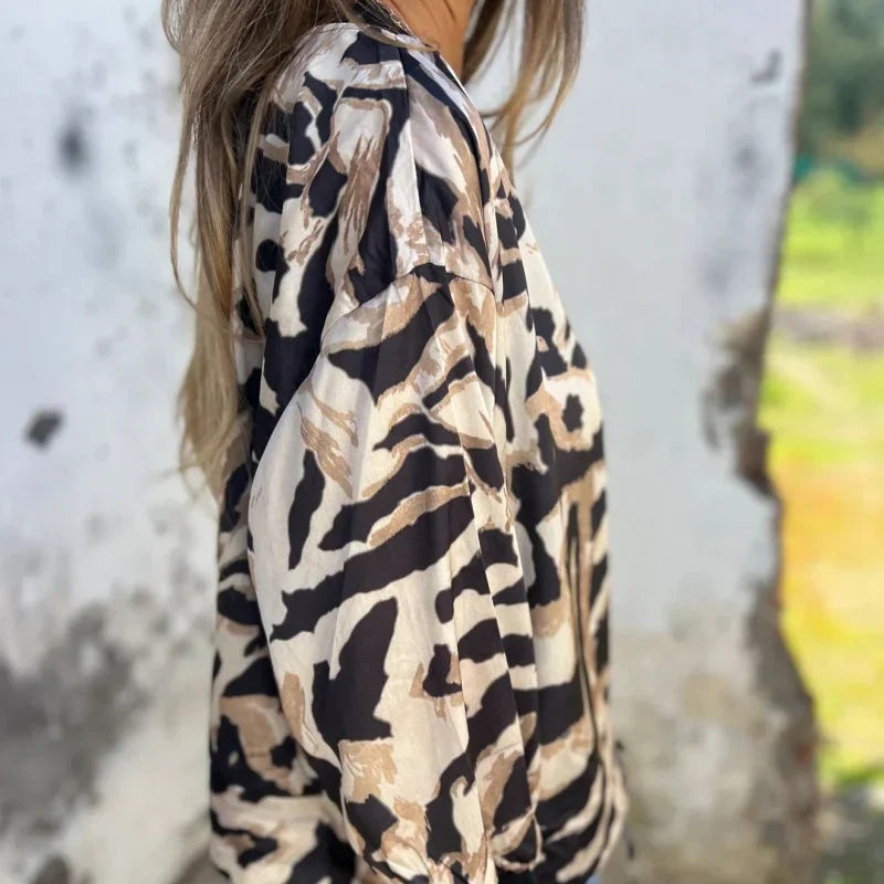 Maria™ | Bomberjakke med zebraprint