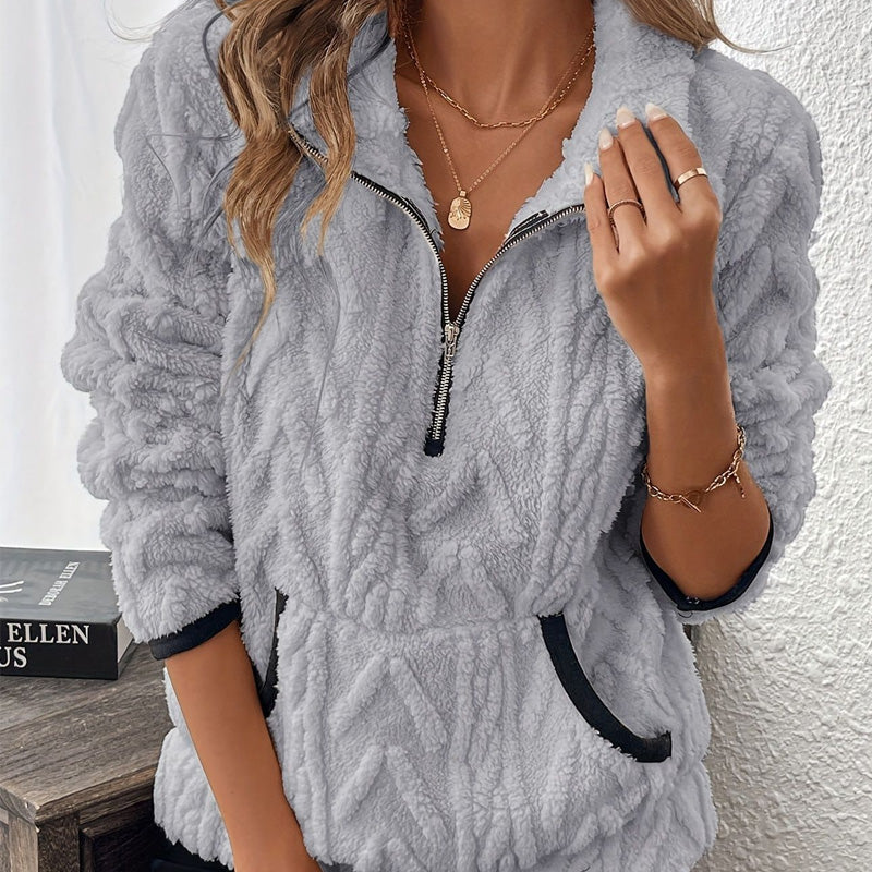Monique | Blød og omsluttende fleece sweatshirt