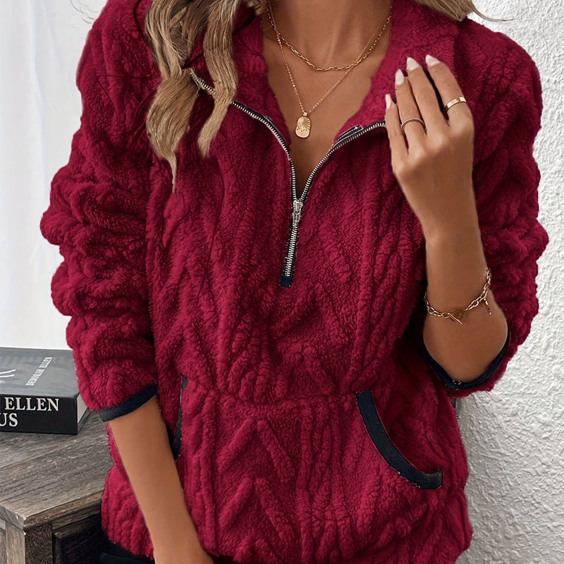 Monique | Blød og omsluttende fleece sweatshirt