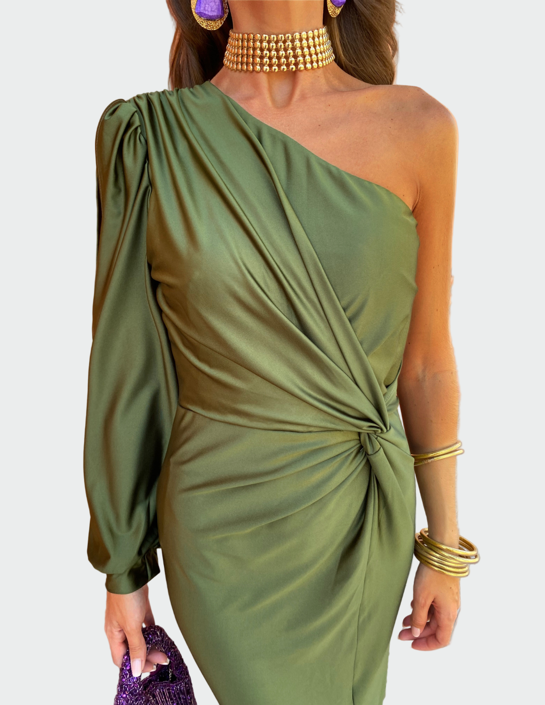 Elegant sort sommerkjole
